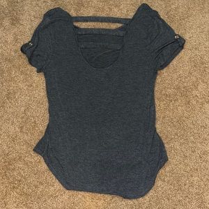 Dark Grey Zenana Outfitters Large Dress Shirt